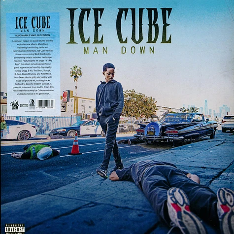 Ice Cube - Man Down Limited Deluxe Blue w/ White Marble Vinyl Edition