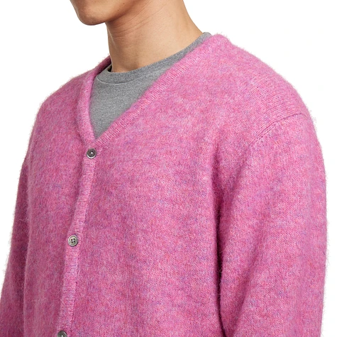 thisisneverthat - Hairy Knit Cardigan (Pink) | HHV
