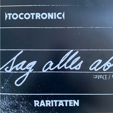 Tocotronic - Sag Alles Ab - Raritäten 1994-2020