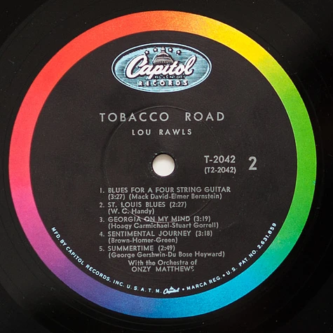 lou rawls tobacco road album - - Vinyl - 1964 - US - Original Tobacco Road (Live)
