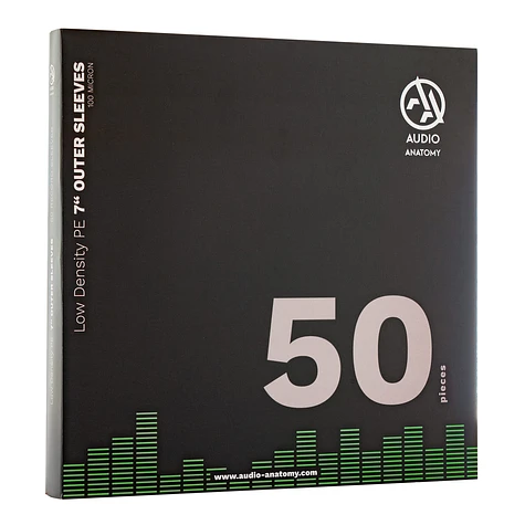 Audio Anatomy - 50X 7" PE Low Density Outer Sleeves (100 Micron)