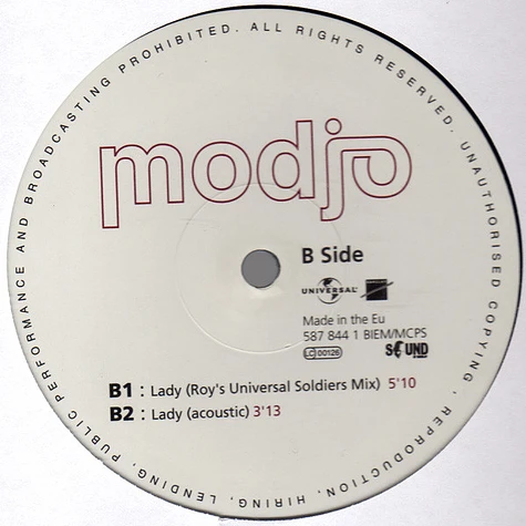 Modjo - Lady (Hear Me Tonight) - Vinyl 12