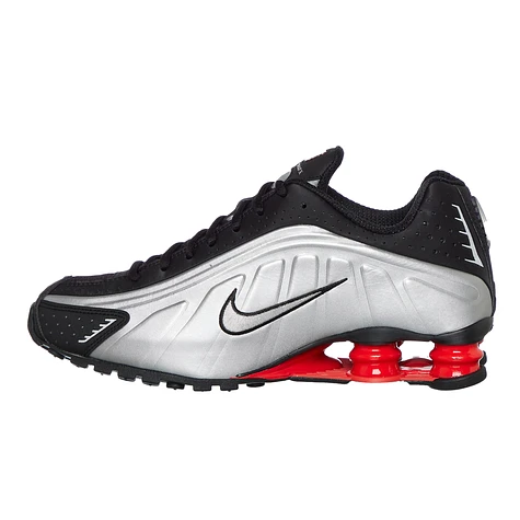 Nike - Shox R4 (Black / Metallic Silver / Light Crimson) | HHV