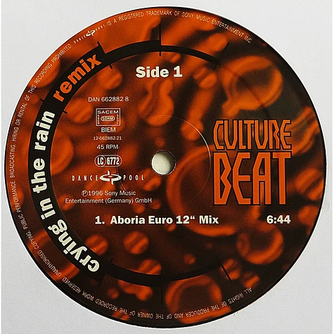 Culture Beat - Crying In The Rain (Remix)