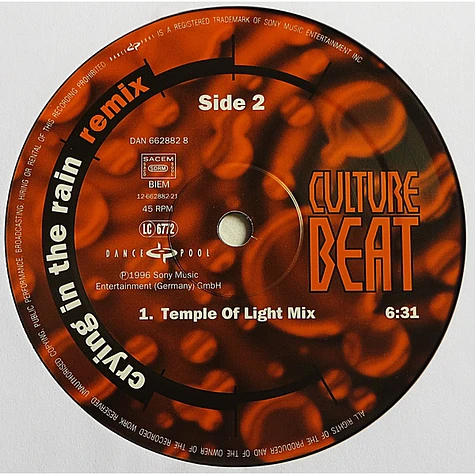 Culture Beat - Crying In The Rain (Remix)