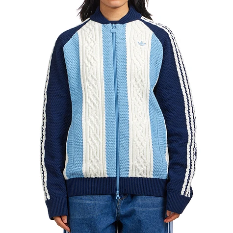 adidas - Archive Cutline Knit Track Top (Night Indigo / Ash Blue
