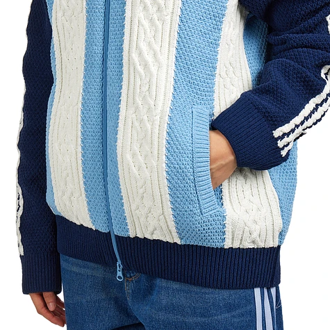 adidas - Archive Cutline Knit Track Top (Night Indigo / Ash Blue