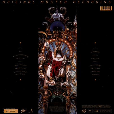Michael Jackson - Dangerous Numbered 180g 33rpm Vinyl Edition