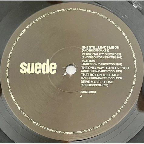 欧LP Suede Autofiction 538703861 BMG /00260 Suede | Official Store - Suede - Autofiction Grey Vinyl