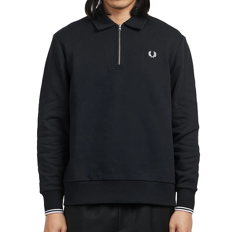 Fred Perry - Half Zip Collared Sweatshirt
