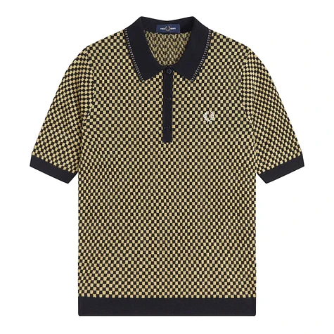 Fred Perry - Chequerboard Knitted Shirt