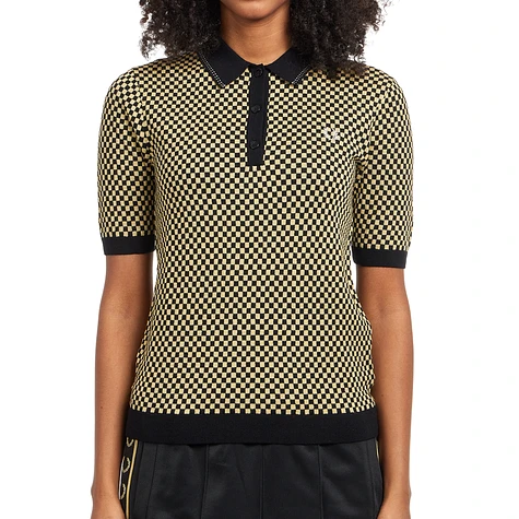 Fred Perry - Chequerboard Knitted Shirt