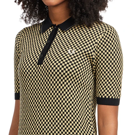 Fred Perry - Chequerboard Knitted Shirt