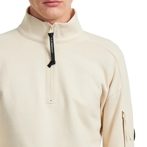 C.P. Company - Diagonal Raised Fleece Half Zip Lens Sweatshirt