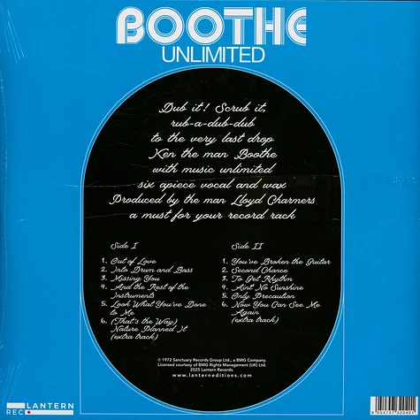 Ken Boothe - Boothe Unlimited - Vinyl LP - 1972 - EU - Reissue | HHV