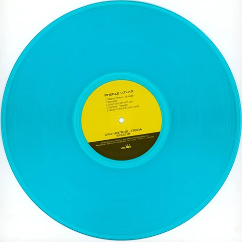 Atlas - Breeze Clear Blue Vinyl Edition - Vinyl LP - 1987 - JP