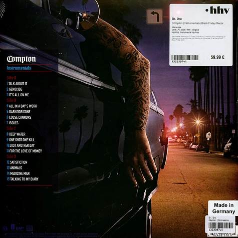 2discs LP Dr. Dre Compton (A Soundtrack By Dr. Dre) Instrumentals 00602478510175 	Aftermath Entertain 未開封 /00660 Dr. Dre - Compton (A Soundtrack by Dr. Dre) (Instrumental Edition