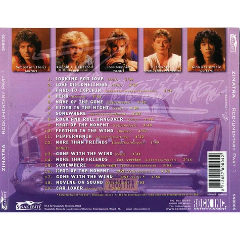 Zinatra - Zinatra (Rockumentary Part 1) - CD - 2004 - NL - Reissue