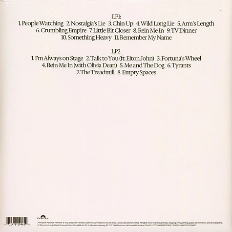 Sam Fender - People Watching Limited Deluxe Silver Vinyl Edition