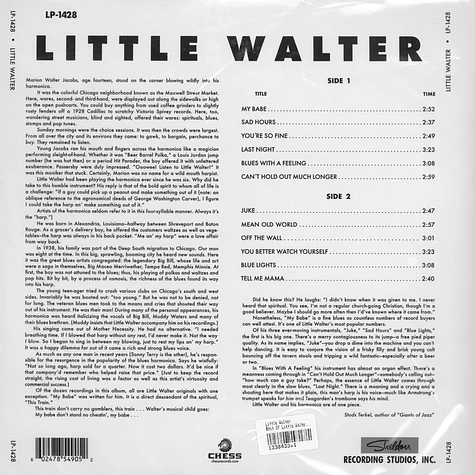 Little Walter - Best Of Little Walter Chess 75 Series - Vinyl LP