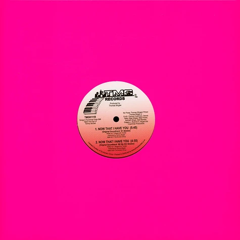Tommy McGee - Now That I Have You - Vinyl 12