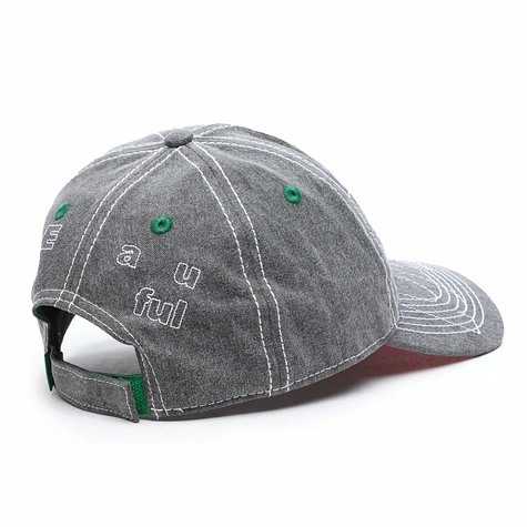 b.Eautiful - Vapor 6 Panel Hat (Washed Black / White) | HHV