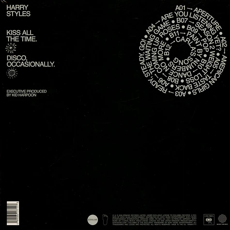 Harry Styles - Kiss All The Time. Disco Occasionally. Black Vinyl