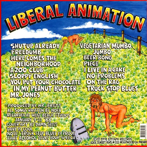NOFX - Liberal Animation Green Vinyl Edition