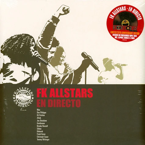 FK Allstars - En Directo 25th Anniversary Record Store Day 2026 Tri-Colored Vinyl Edition w/ Slipmat & Booklet