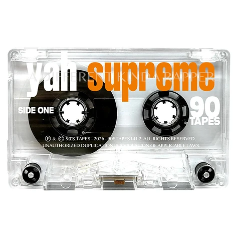 洋楽 Yah Supreme A Different Kinda Rapper CD Yah Supreme - A Different Kinda Rapper - Tape - 2026 - EU