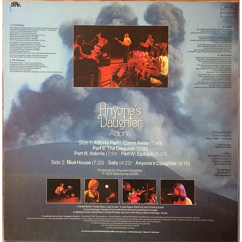 Anyone's Daughter - Adonis - Vinyl LP - 1979 - DE - Original | HHV