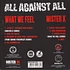 What We Feel / Mister X - All Against All