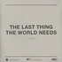 Honig - The Last Thing The World Needs