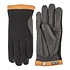 Deerskin Wool Tricot Glove (Black / Black)