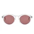 Barstow Sunglasses (Crystal / Pink Solid Lens)