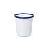 Tumbler (White With Blue Rim)