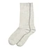 Cotton Wool Ribbed Crew Socks (Ash Gray)