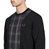 Fred Perry - Tartan Panel Sweatshirt