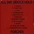 Porches - All Day Gentle Hold! Yellow Vinyl Edition
