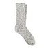 W Cotton Slub Socks (Gray / White)