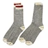 Rag Socks (Grey / Red)