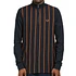 Fred Perry - Striped Panel Pique Zip Neck Top