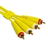 UDG - Ultimate Audio Cable Set RCA - RCA Yellow Straight 3m