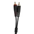 UDG - Ultimate Audio Cable Set RCA Straight-RCA Angled Black 3m