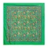 Floral Silk Habotai Bandana (Green)