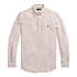 Men's Long Sleeve Sport Shirt (Khaki / White)