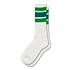 3 Line Crew Socks (Green)