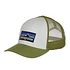 P-6 Logo LoPro Trucker Hat (White / Buckhorn Green)