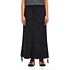 W' Cargo Skirt Long "Lane" Poplin, 6 oz (Black Rinsed)