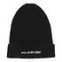 Shetland Wool Knit Cap (Black)